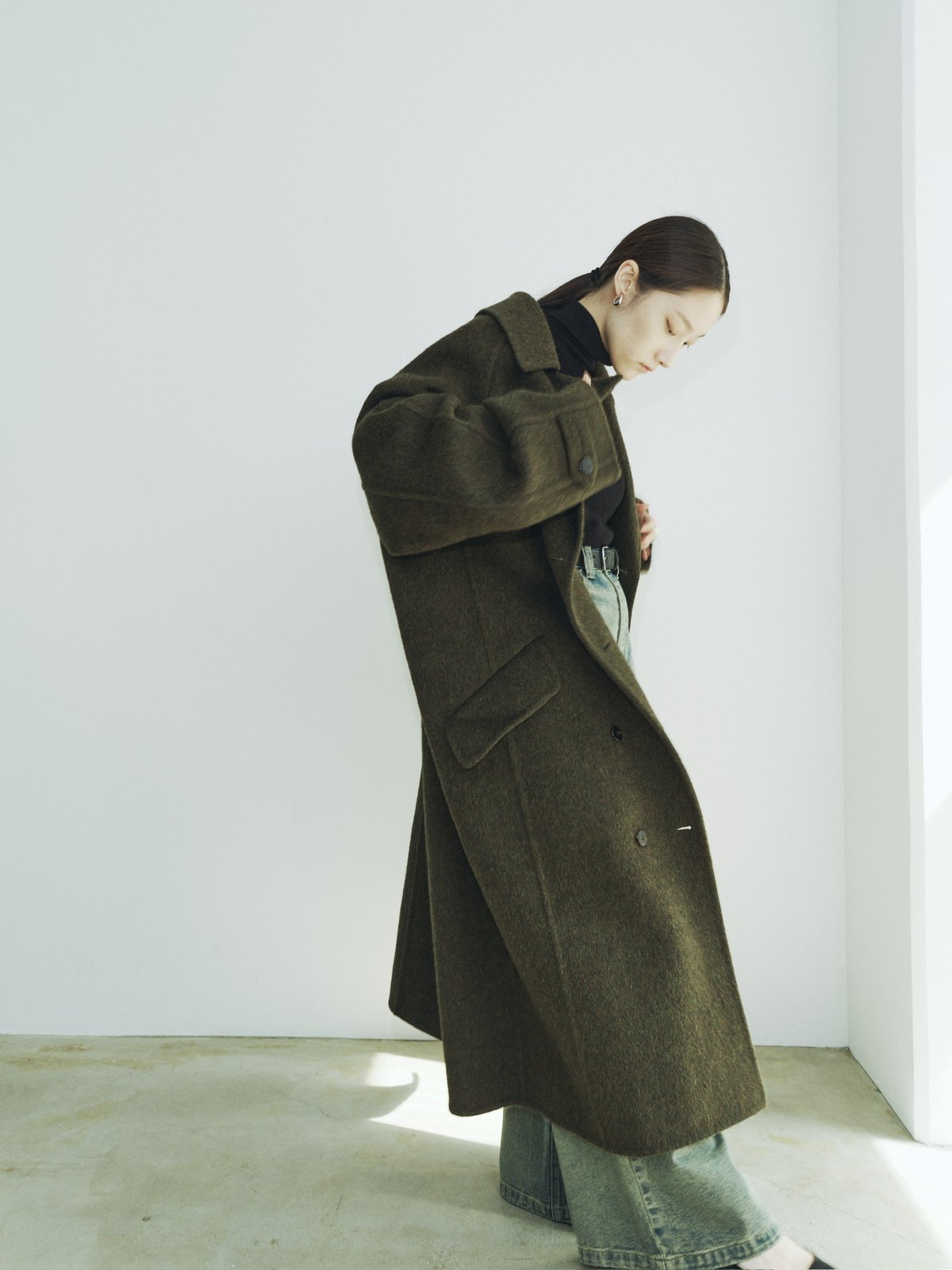 anvivid alpaca wrap coat アルパカコート 