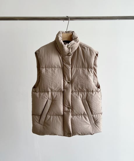 【FINE】white goose down vest