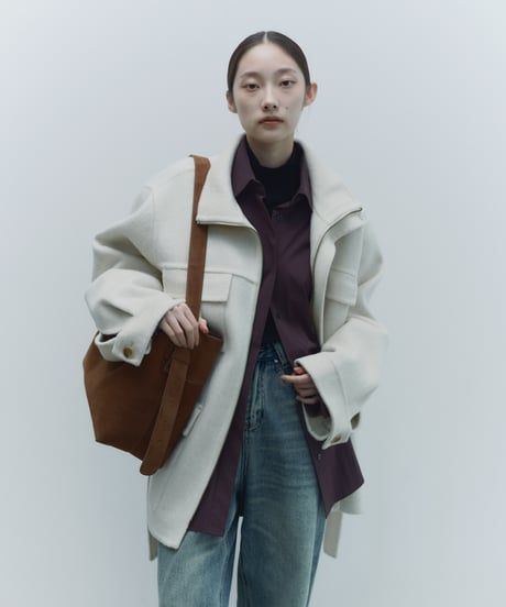 【FINE】wool cpo oversized jacket/2color