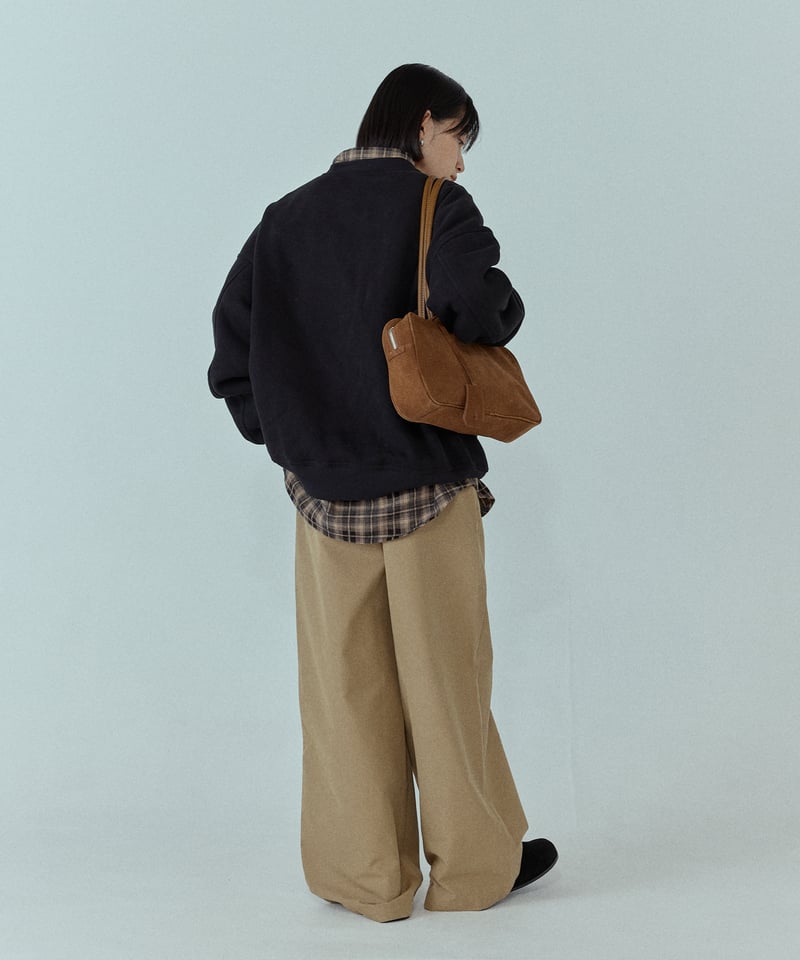 【新品】FASHIRU  tuck wide chino pants サイズ2 tuck wide chino pants/2color/2size | F A S H I R U