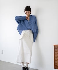 out pocket long skirt/2color