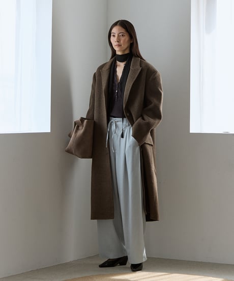 【FINE】relax tie trousers/3color