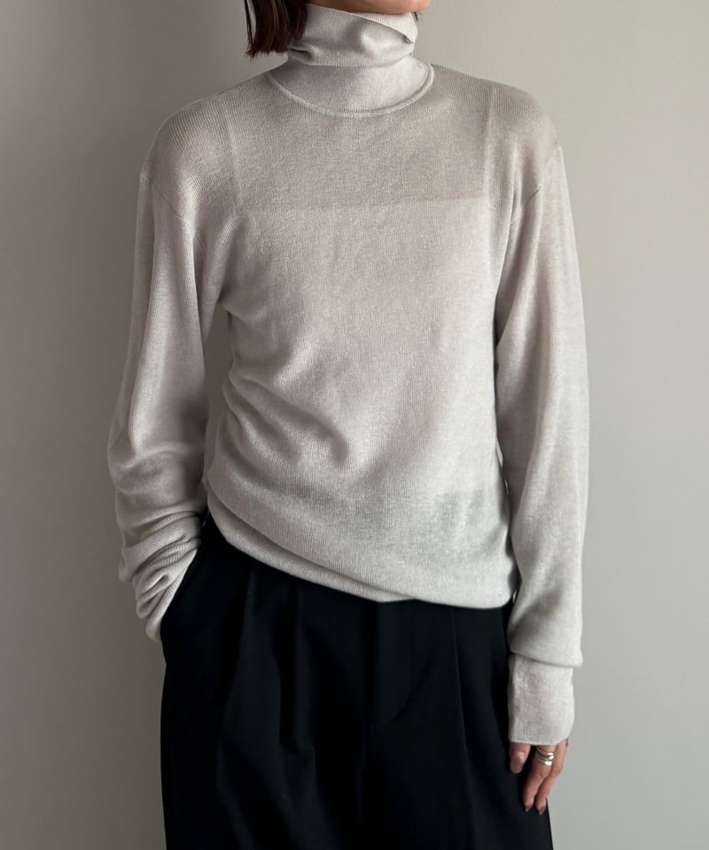 FINE】sheer turtle knit/4color | F A S H I R U