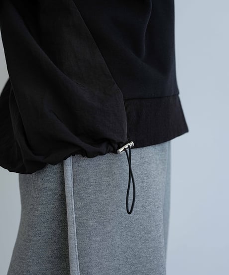 back switching sweat hoodie/2color