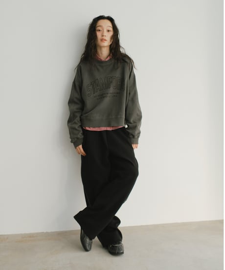 line curve sweat pants/2color