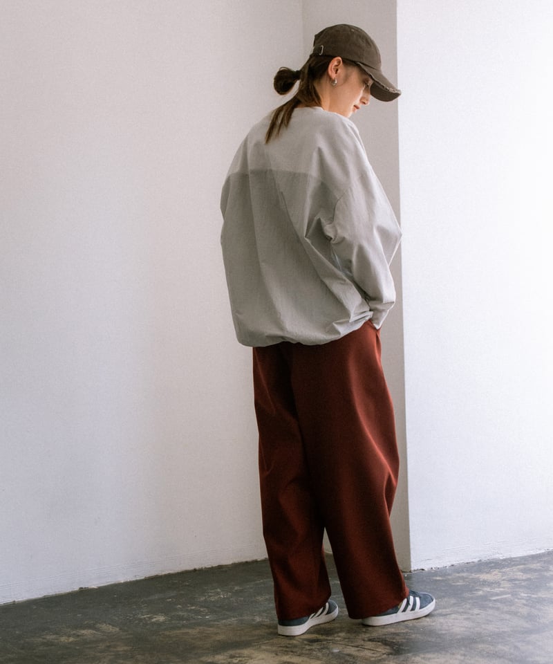 back switching long sleeve pullover/2color | F
