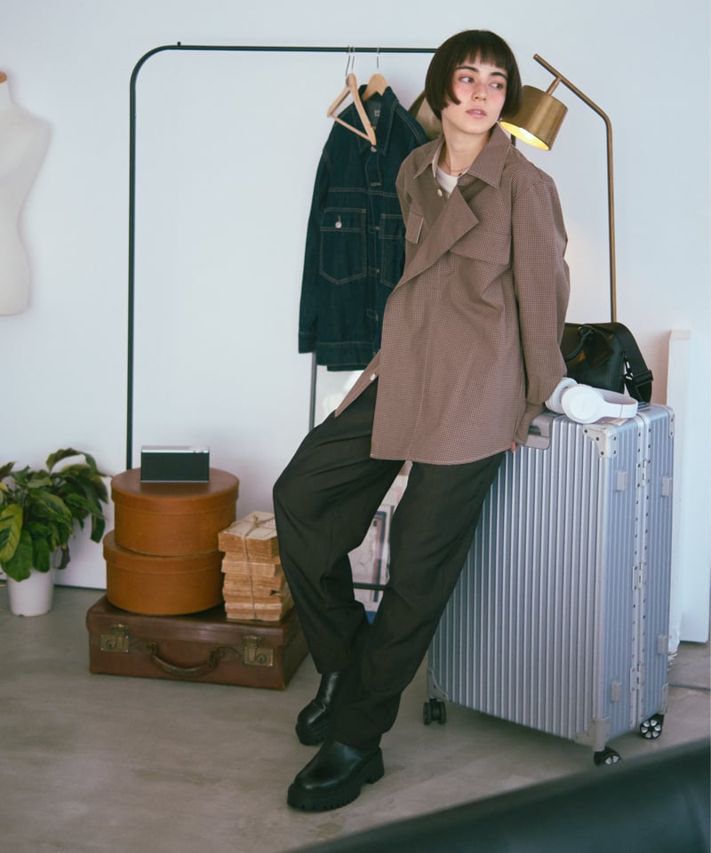 check design shirt jacket / 2color | F A S H I R U