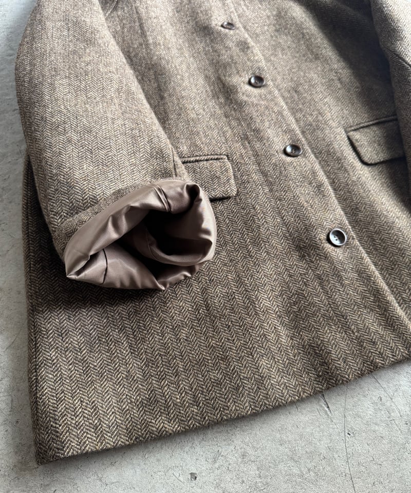 corduroy collar wool middle coat/2color | F A S