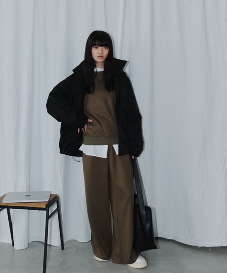 pin tuck sweatshirt / 2color（セットアップ対応）