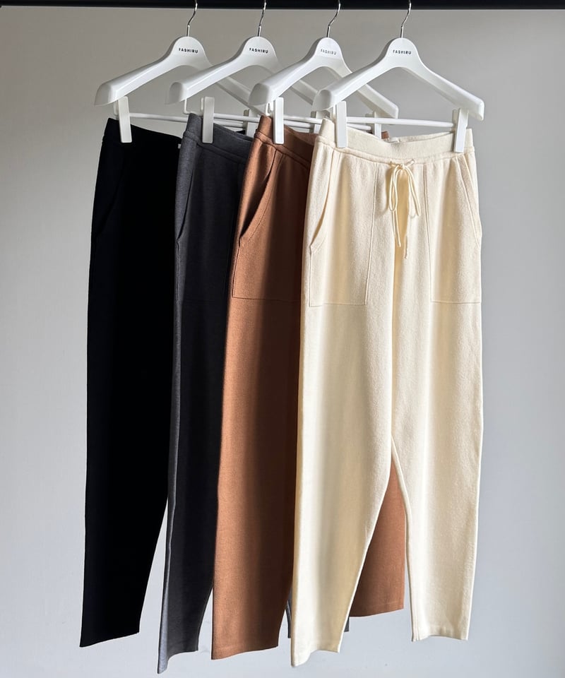 knit track pants 4color/2size | F A S H I R U