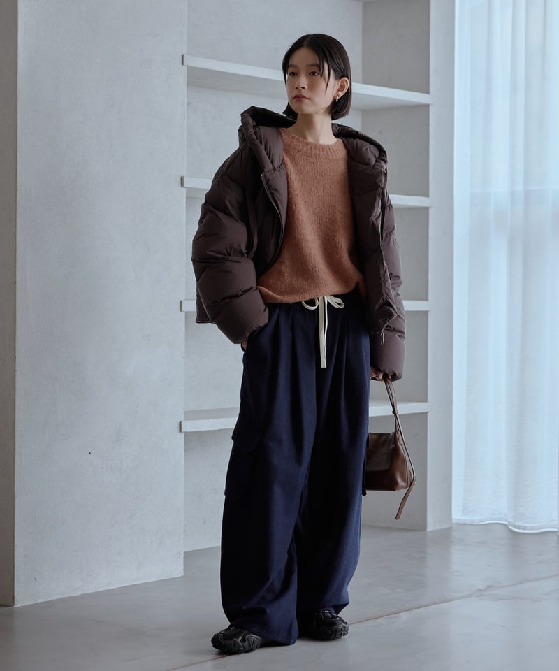 hoodie middle down jacket/2color | F A S H I R U