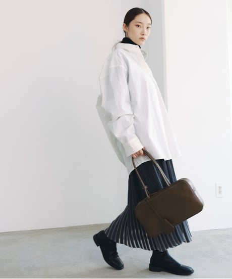【FINE】typewriter dress over shirts/2color