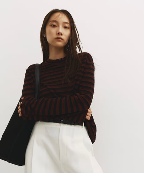 【FINE】silk & merino wool comfort border/3color