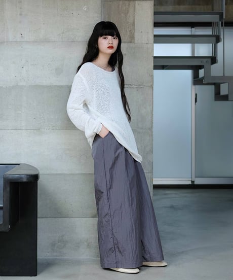 loose gloss shaka pants/3color