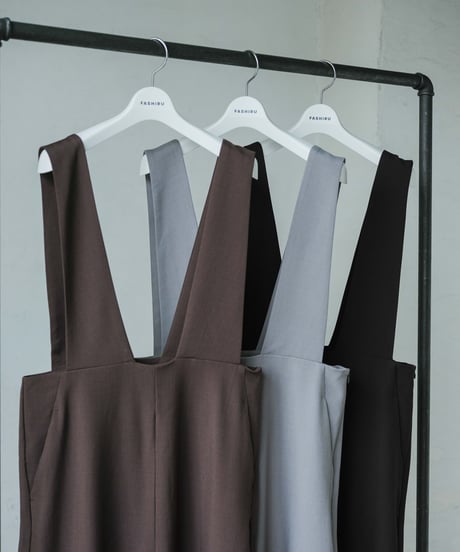 salopette wide pants/3color