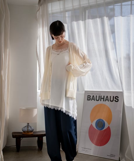 sheer knit cardigan