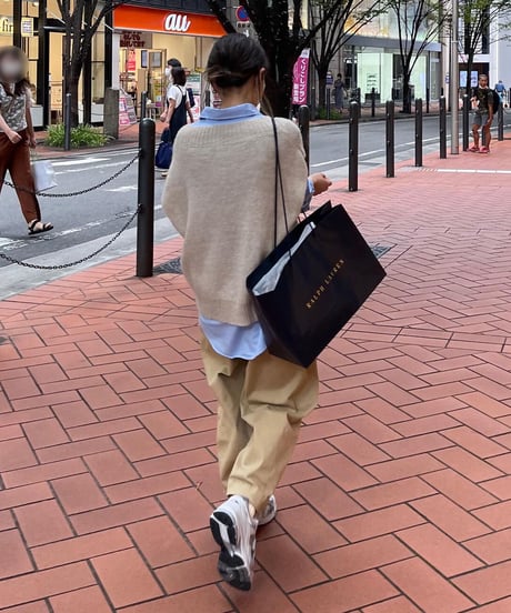 wide tapered pants/3colors