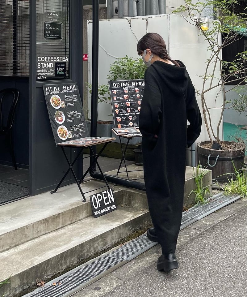 hoodie volume knit OP/2color | F A S H I R U