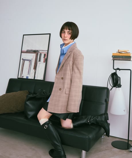 check suit jacket/2color