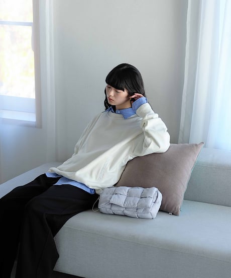 design sweat drawstring pullover/2color