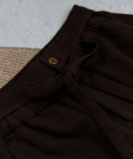 【FINE】drawstring curve pants