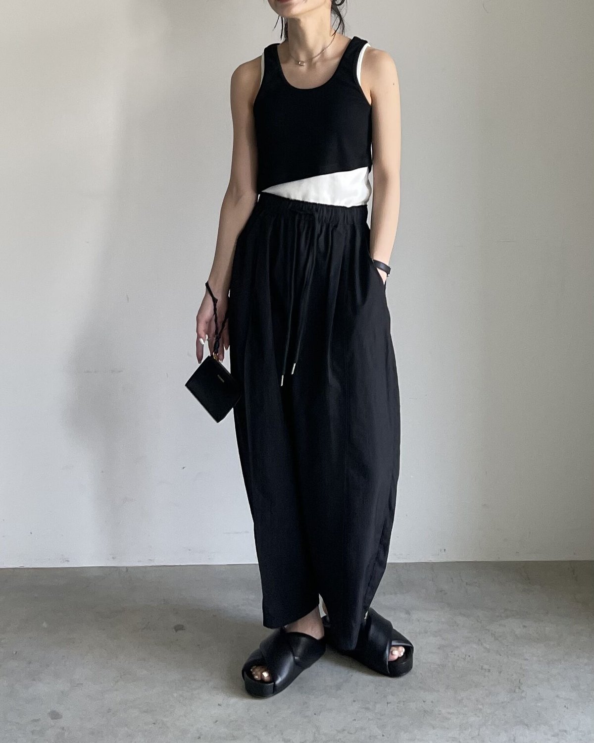 トップス BICOLOR TANK TOP UNOF BICOLOR TANK TOP – UNOF