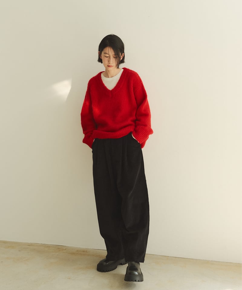 corduroy wide pants/3color | F A S H I R U