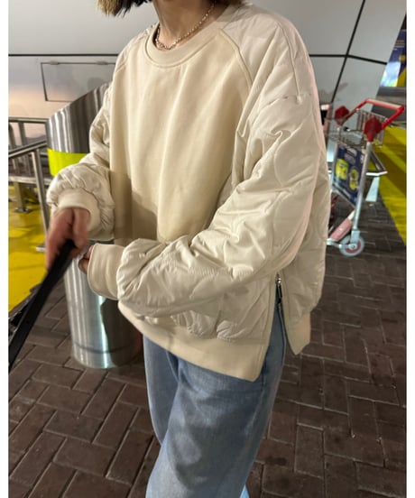 quilted docking pullover/2color