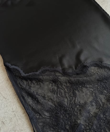 【FINE】lace satin skirt/3size