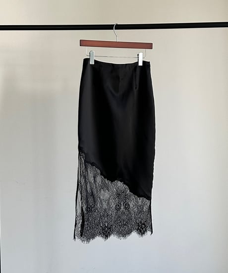 【FINE】lace satin skirt/3size
