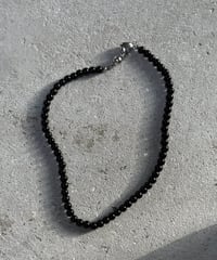 black pearl beads necklace