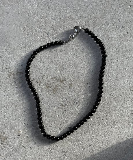 black pearl beads necklace