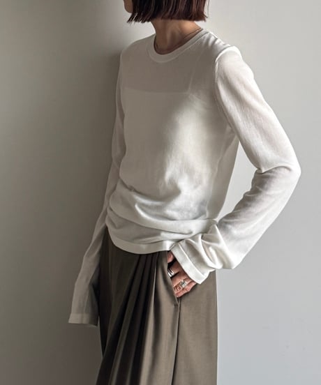 【FINE】basic long cut sew/4color