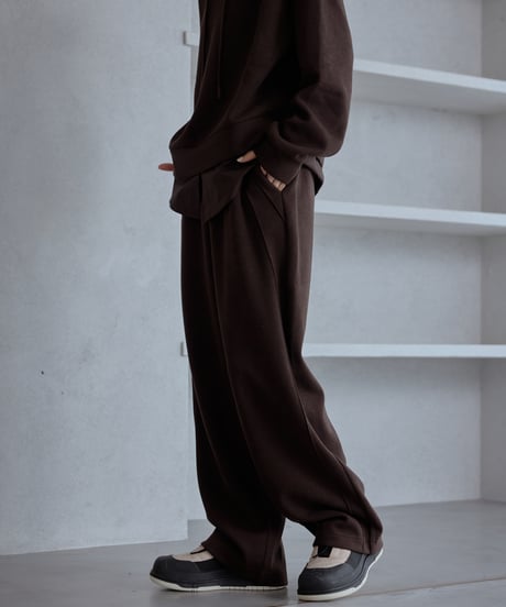 piped cocoon sweat pants/2color/3size（セットアップ対応）