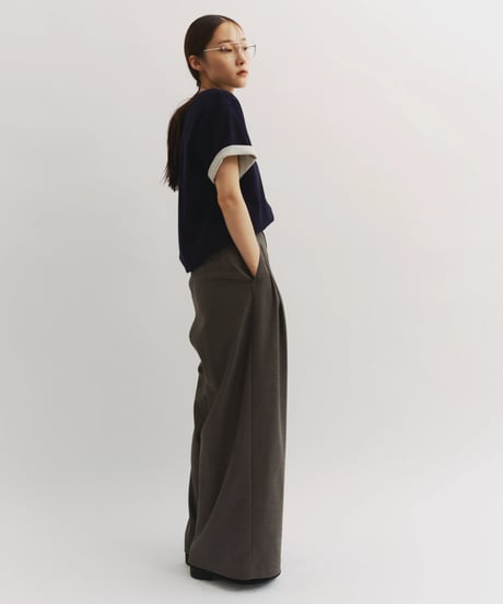 【FINE】double layer roll-up tee/3color