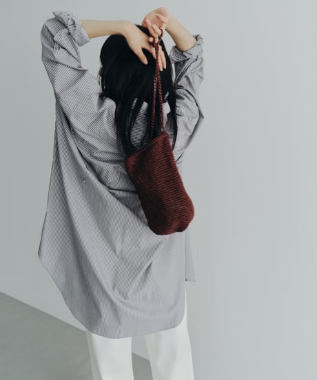 【FINE】center twist gather shirt OP