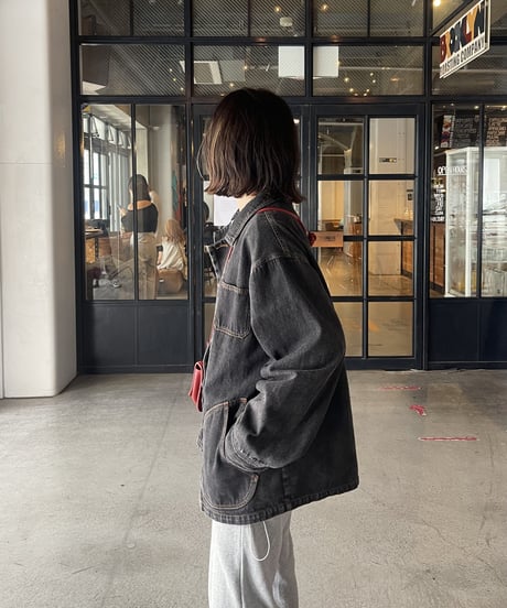 denim coveralls/2color