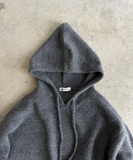 hoodie volume knit OP/2color