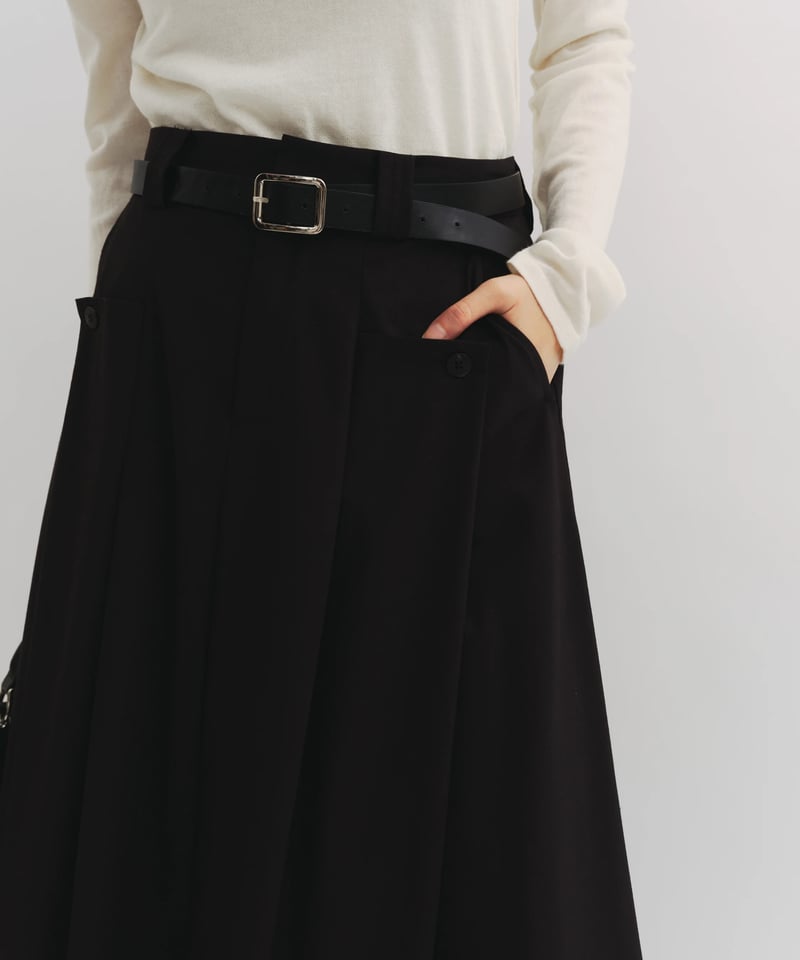 FINE】two tuck A-line skirt/3size | F A S H I R U