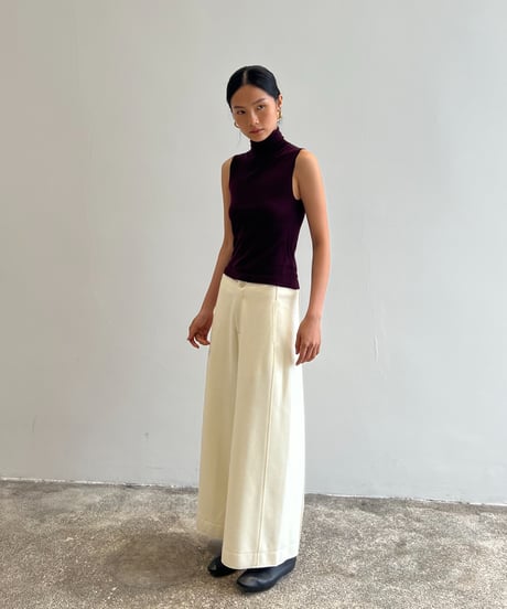 【FINE】low drape wide pants/2color/3size