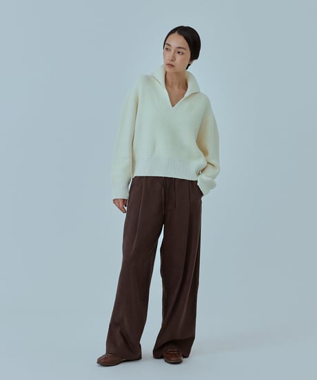 【FINE】relax tie trousers/3color