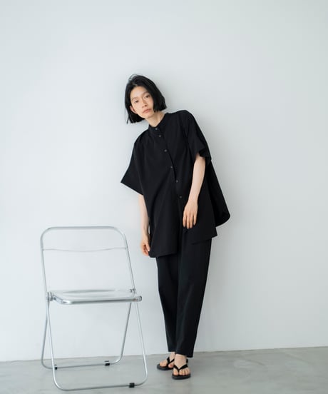 band collar shirt （UV/feeling cold/waterproof）