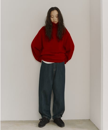 wool blend high neck knit/6color