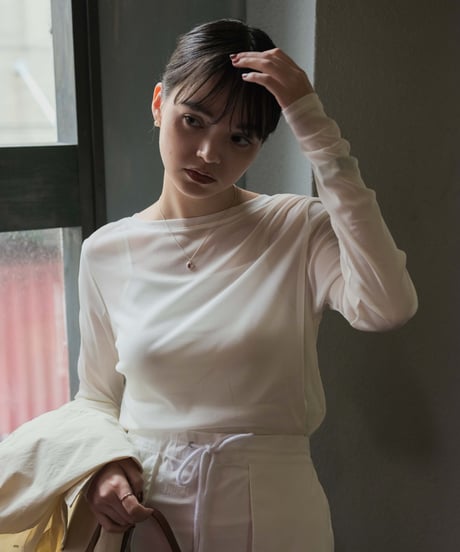 power net sheer pullover/4color