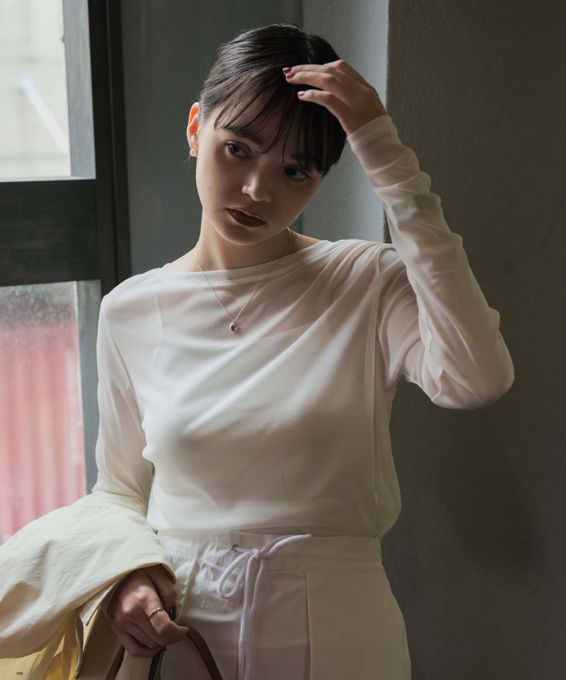 power net sheer pullover/4color | F A S H I R U
