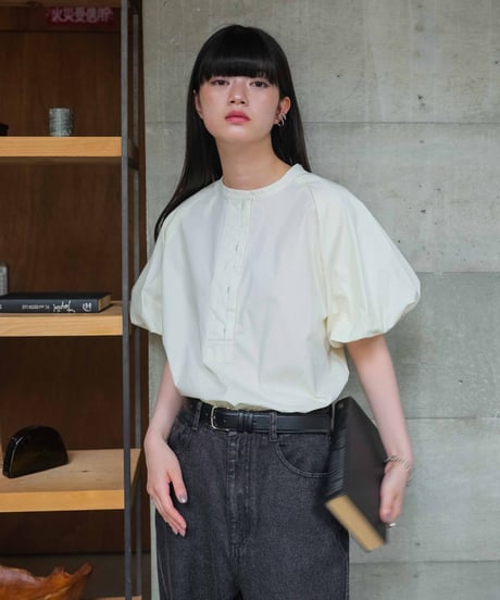 volume sleeve blouse/2color
