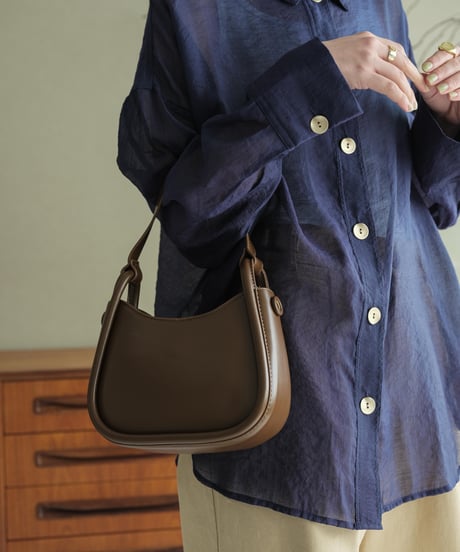 soft sheer blouse/2color