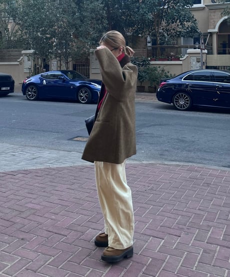 corduroy wide pants/3color