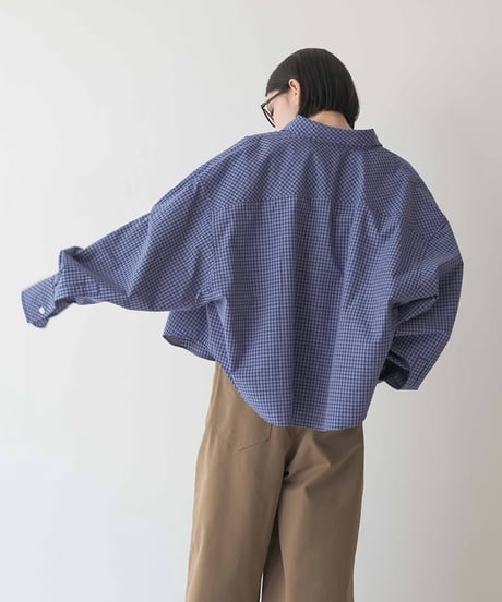 bias pocket check shirts/2color