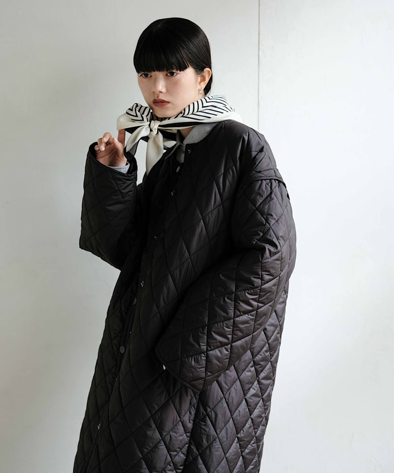 quilte long coat | F A S H I R U